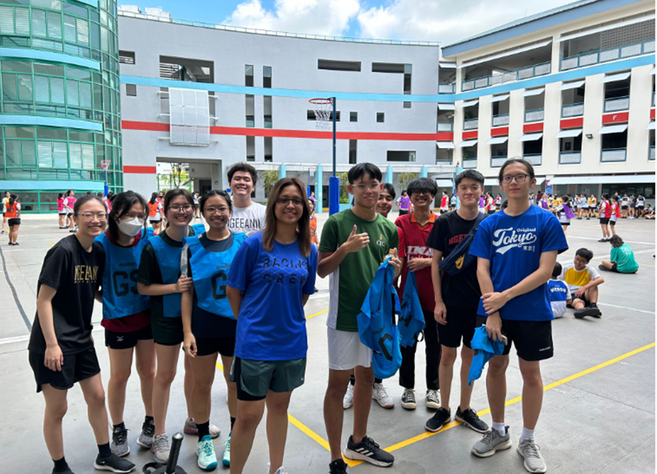 Alumni participated in the school’s Sports Fiesta 2023 for a game of netball!